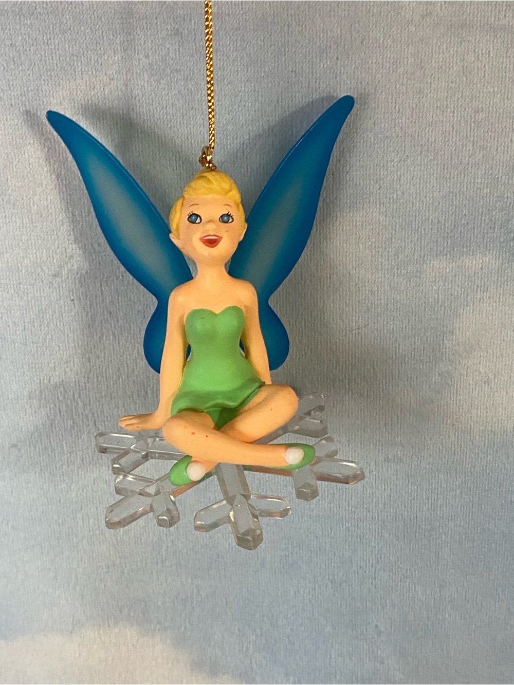Vintage 90s Grolier Disney Tinkerbell Ornament with Box